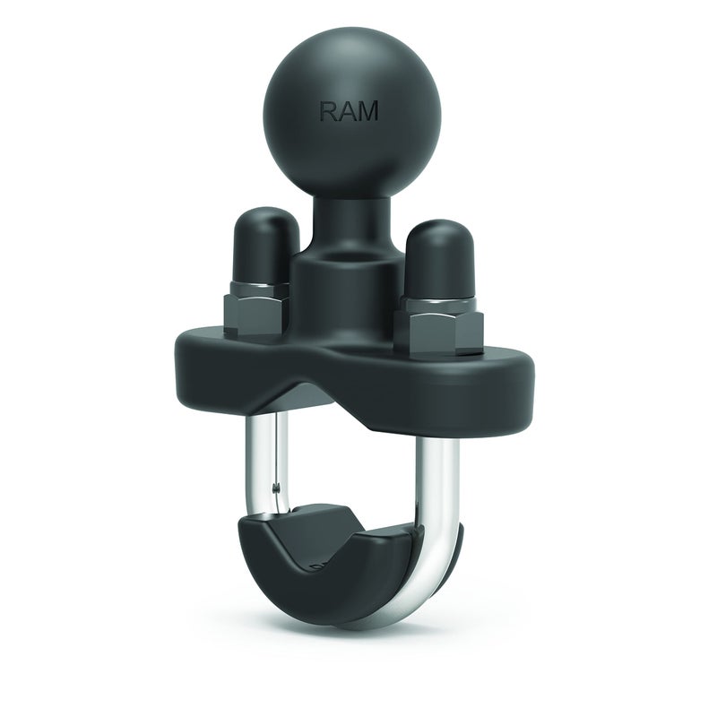 RAM MOUNTS Handlebar U-Bolt Base for Rails 0.5" to 1" in Diameter RAM-B-231U with B Size 1" Ball - Image 1